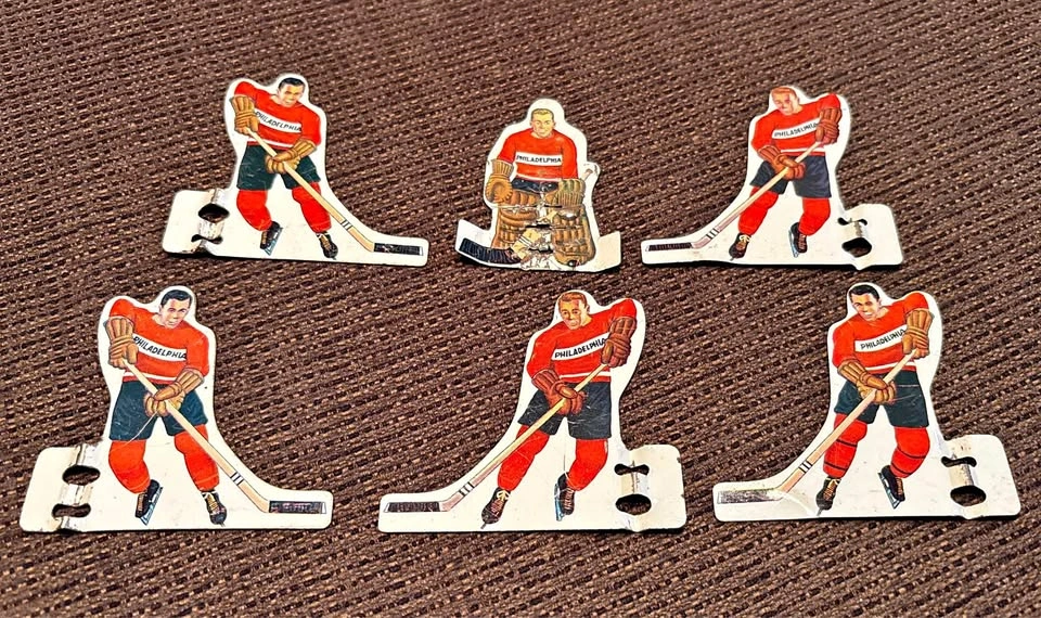 Vintage 60’s Metal Tabletop Rod Hockey Figures - Philadelphia