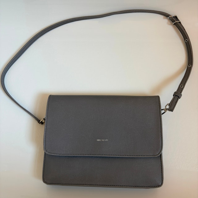 Matt & Nat LYSA Vegan Crossbody Bag • Vintage Collection • Grey