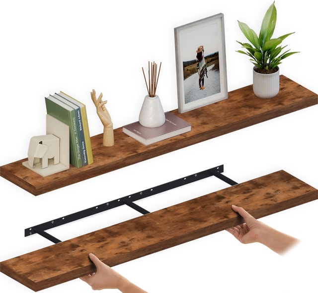 Ballucci 60" Floating Wall Shelves • Set of 2 • NEW