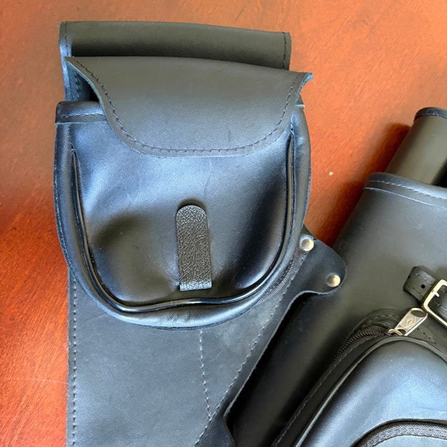 NEET 4-Tube Archery Hip/Side Arrow Quiver • Black Leather - photo 3