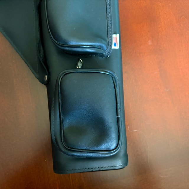 NEET 4-Tube Archery Hip/Side Arrow Quiver • Black Leather - photo 5