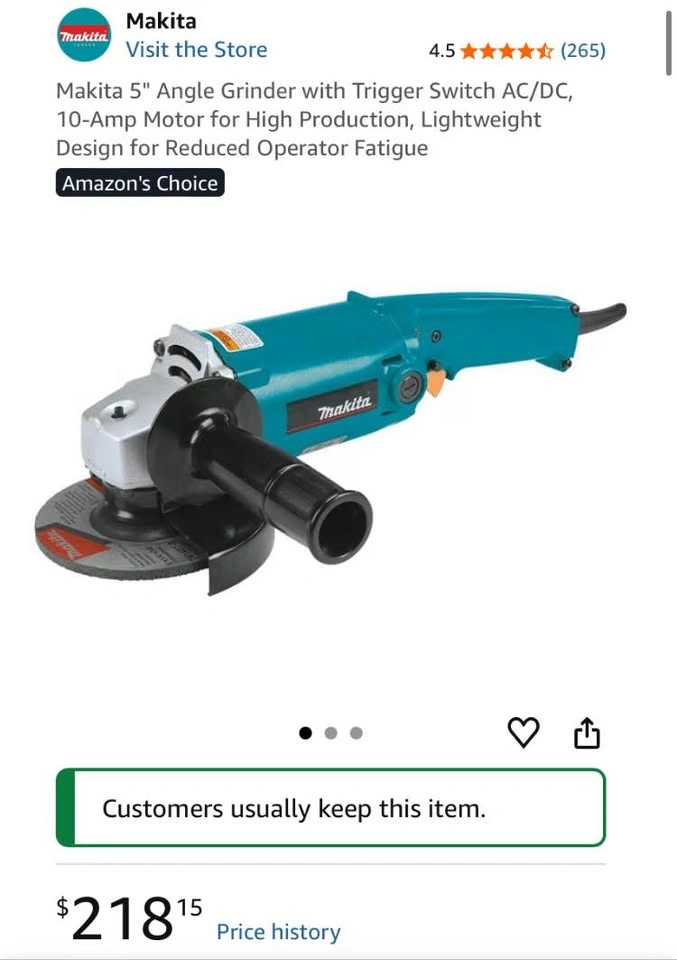 Makita 9005B 5” Disc Grinder – Made in Japan - photo 2