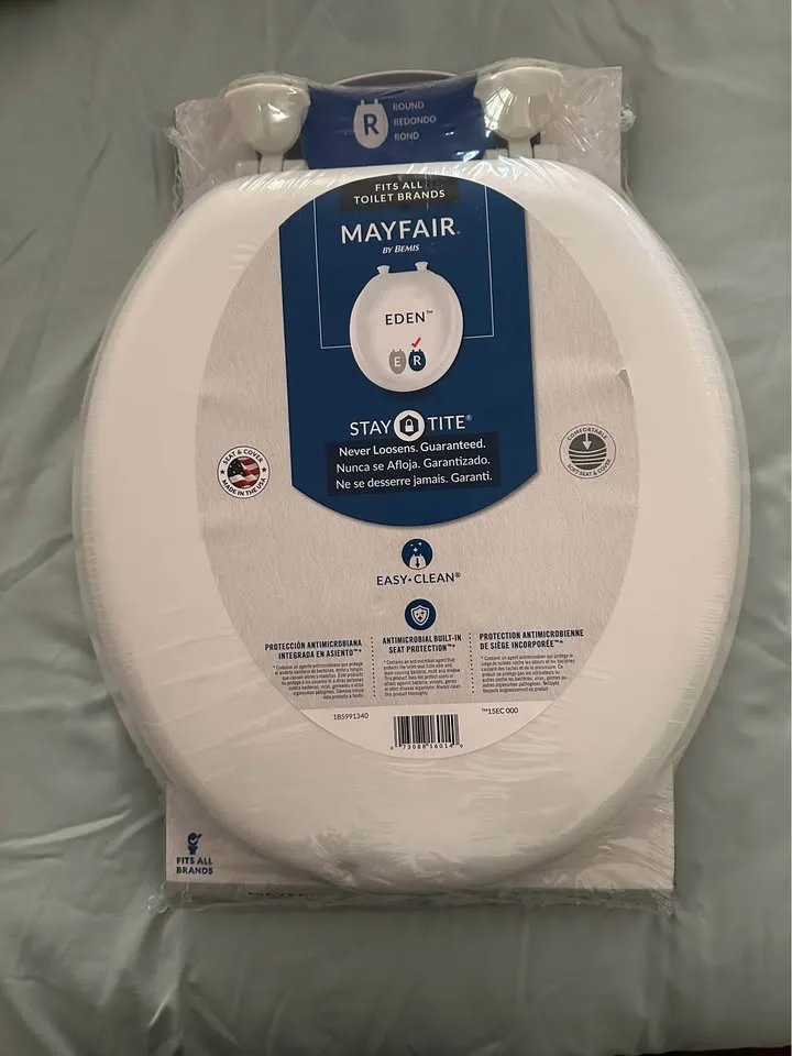 Mayfair by Bemis Toilet Seat Round, Padded image indicator(3)