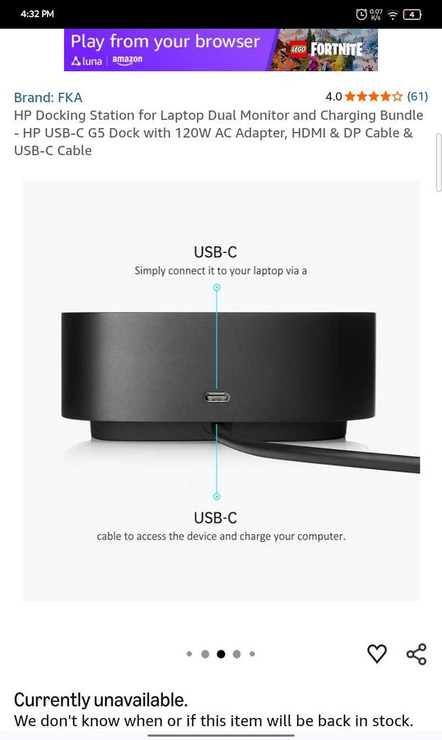 HP USB-C G5 Docking Station - photo 2