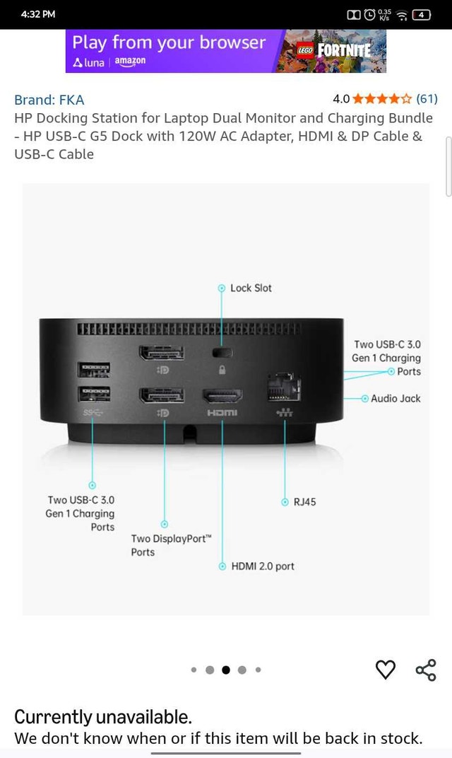 HP USB-C G5 Docking Station - photo 3