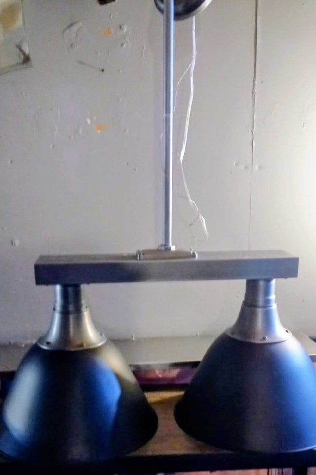 Industrial Style Double Pendant Light