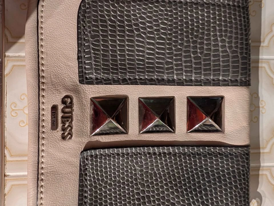 GUESS Studded Snake Print Crossbody Bag - photo 3