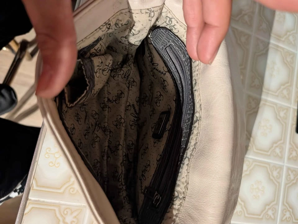 GUESS Studded Snake Print Crossbody Bag - photo 5