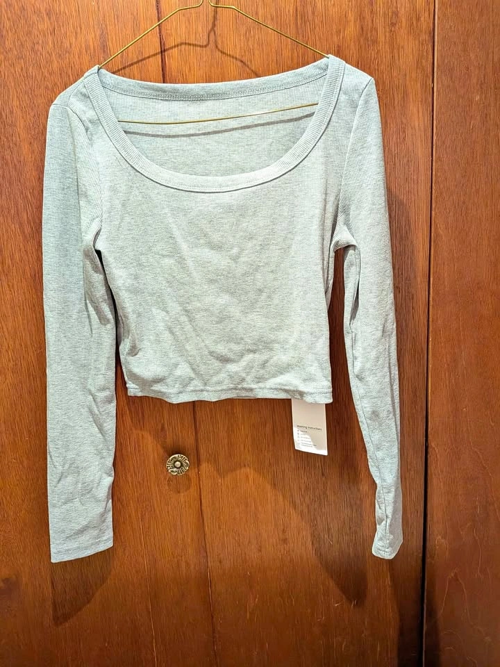 Long sleeve cropped top - New