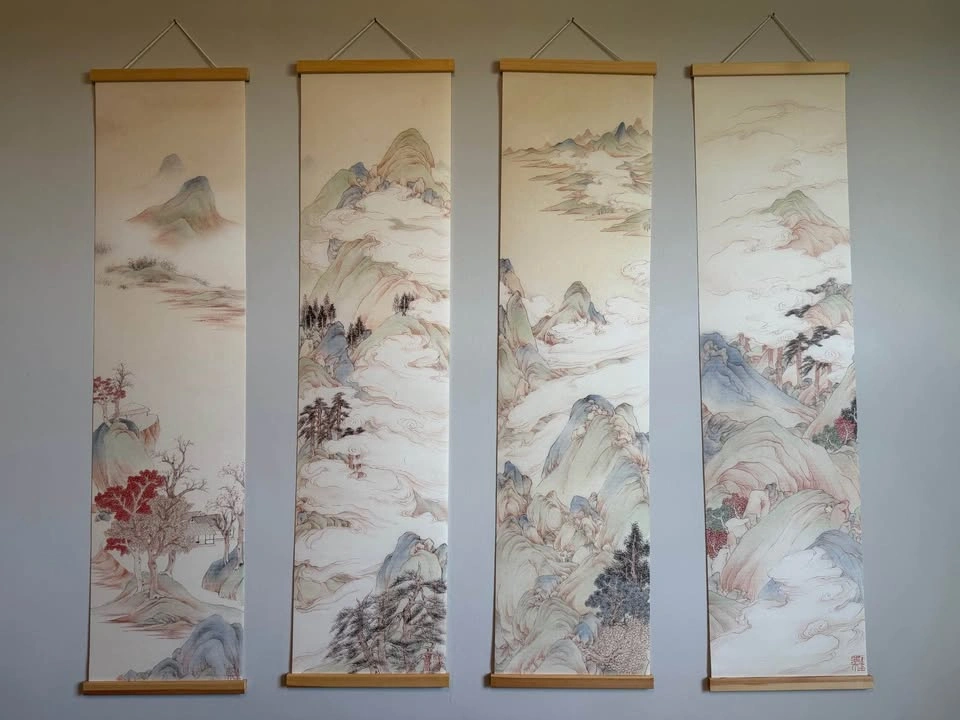 Scroll Wall Art- Set of 4 - photo 3