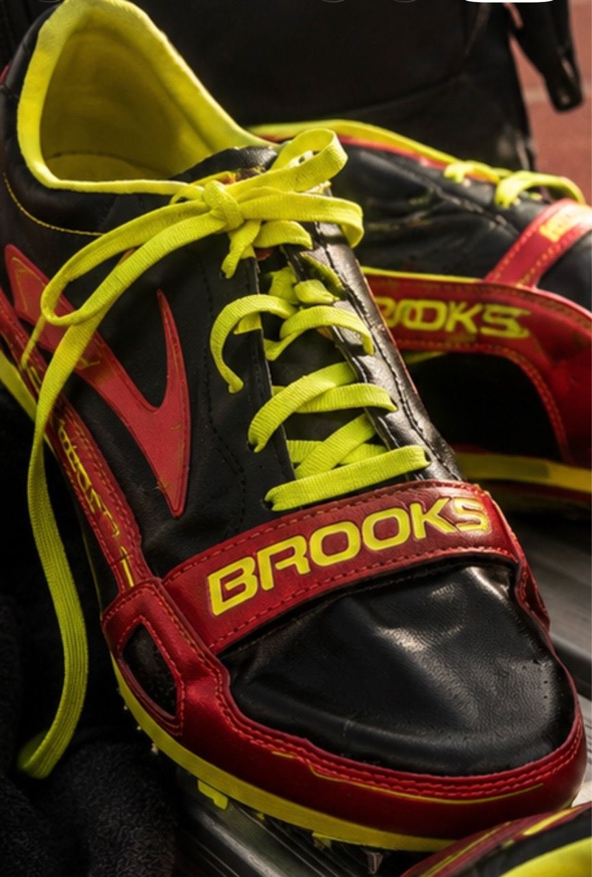 Brooks PR Sprint 10.45 Track & Field Spikes - Black/Red/Neon - photo 2