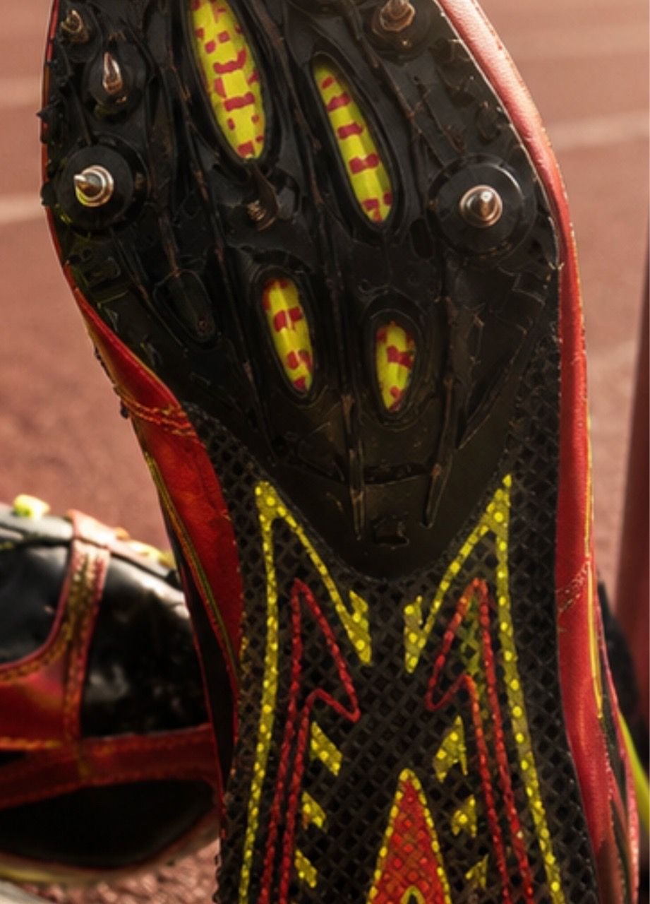 Brooks PR Sprint 10.45 Track & Field Spikes - Black/Red/Neon - photo 3