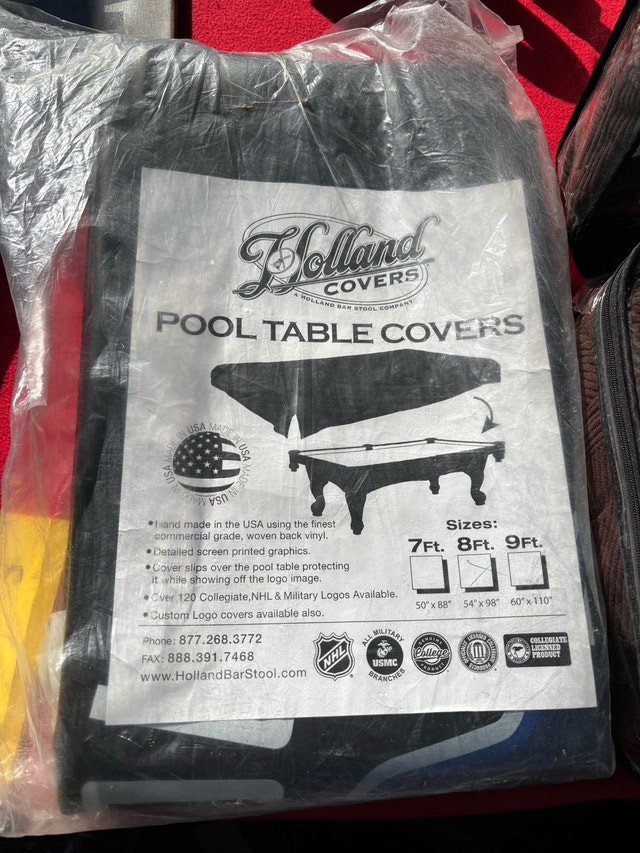 Holland Vancouver Canucks Pool Table Cover