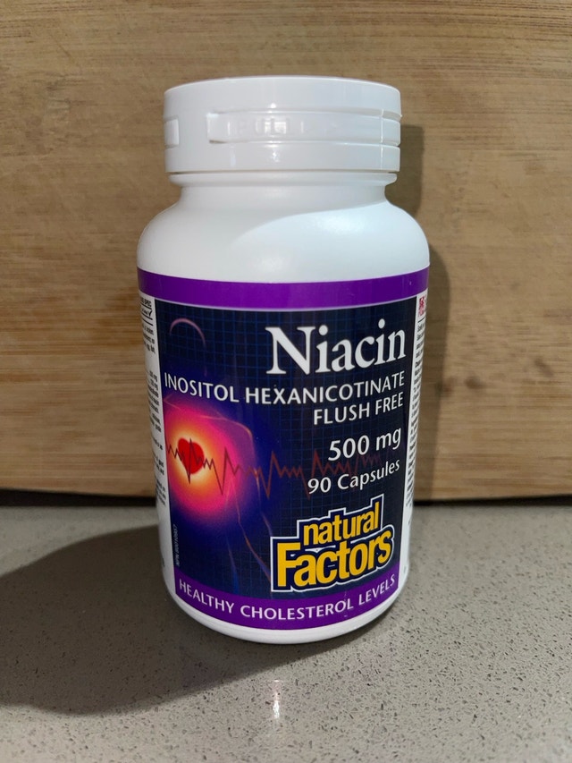 Natural Factors Niacin Flush Free 500 mg