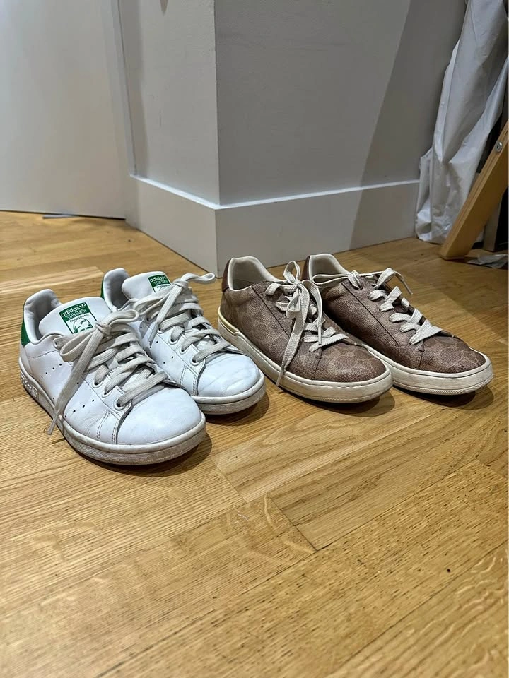 Size 6 Adidas and Coach Shoes - Set of 2