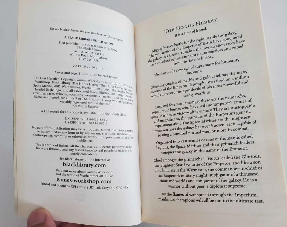 Horus Heresy: The First Heretic by Aaron Dembski-Bowden - photo 4