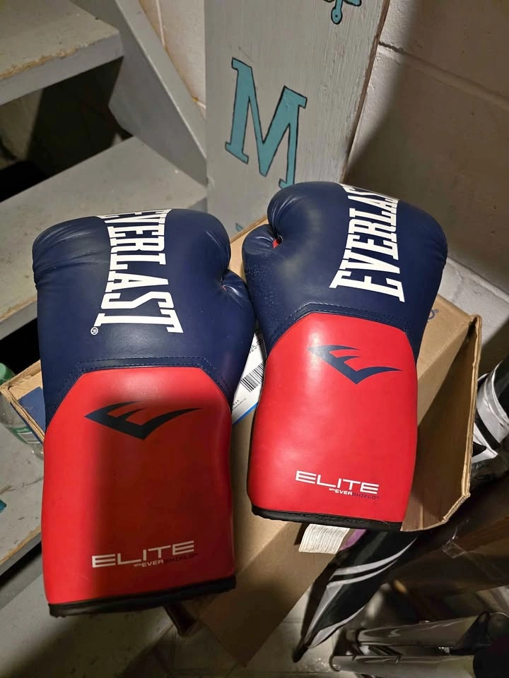 A pair of everlast boxing gloves size xl