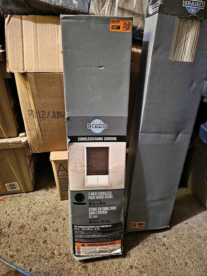 Mastercraft Angle Grinder, Ultra Pro Socket Set, and Blinds