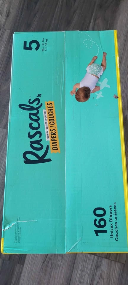 New Rascals Premium Diapers Size 5, 160 Count - photo 3