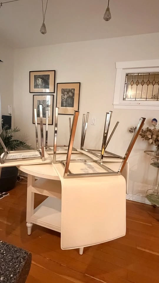 CB2 Phoenix Ivory Dining Chairs - Set of 4 - photo 3