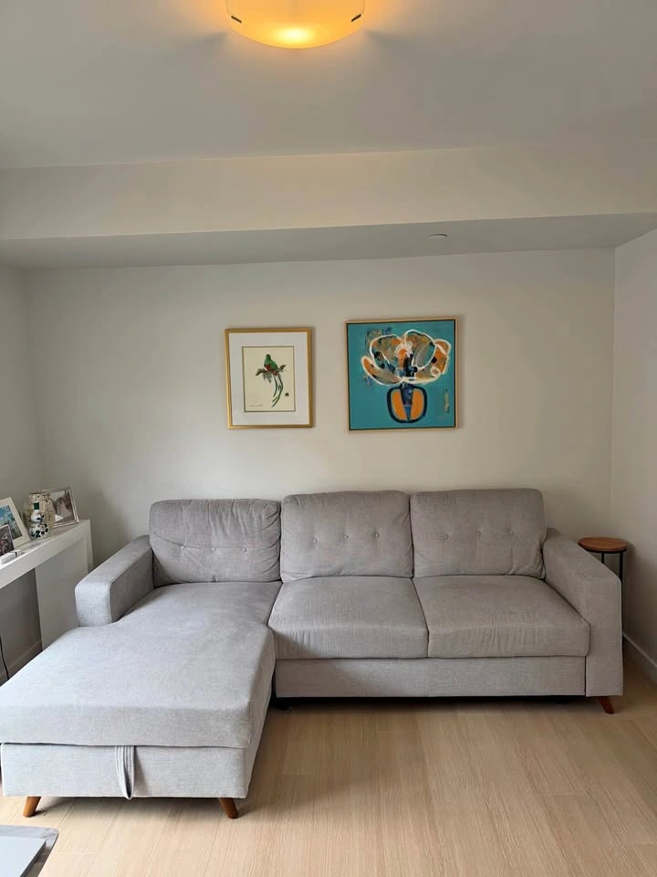 Left Facing Grey Sofa Couch