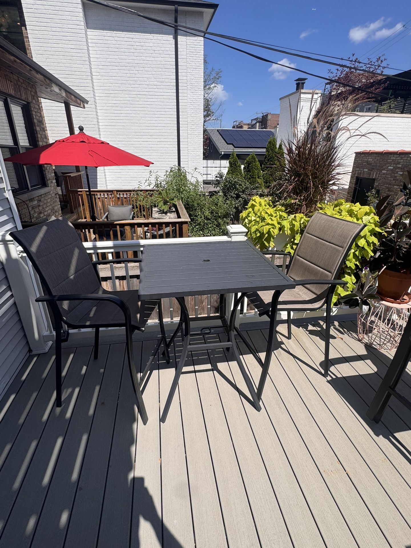 High Top patio Table And 4 Chairs