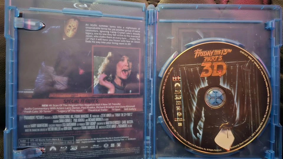 FRIDAY THE 13TH PART 3 3D BLU RAY - photo 3