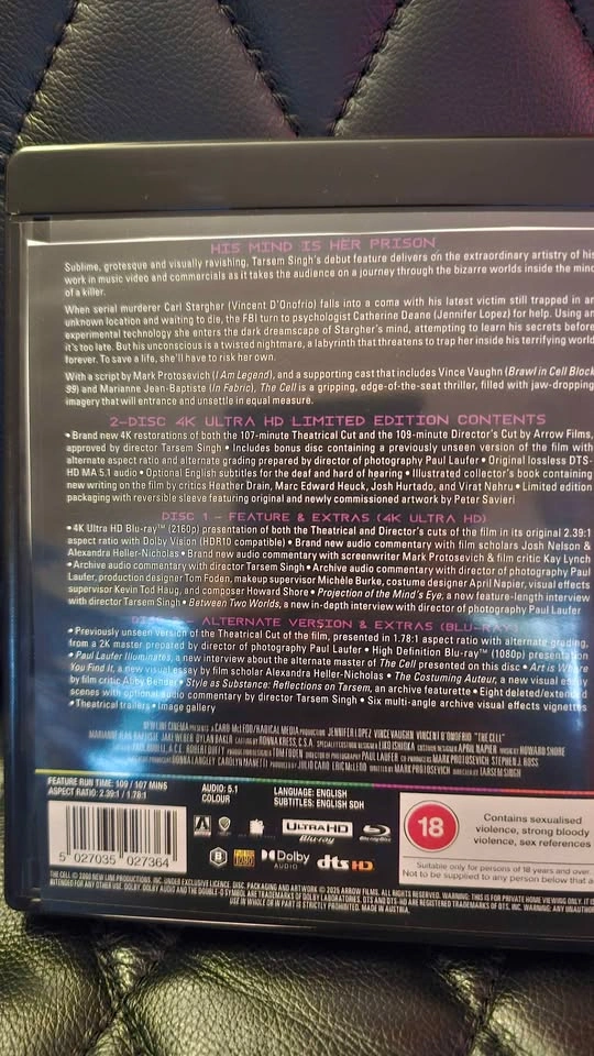 THE CELL 4K DISC ONLY - photo 3