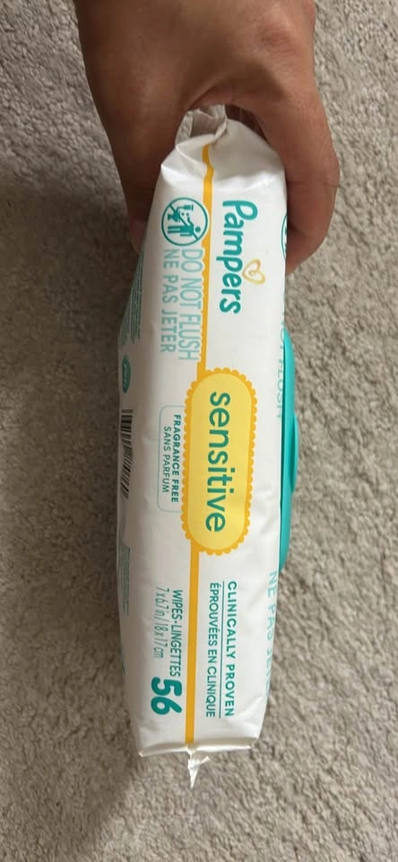 Pampers Sensitive Baby Wipes - 56 Count - photo 2