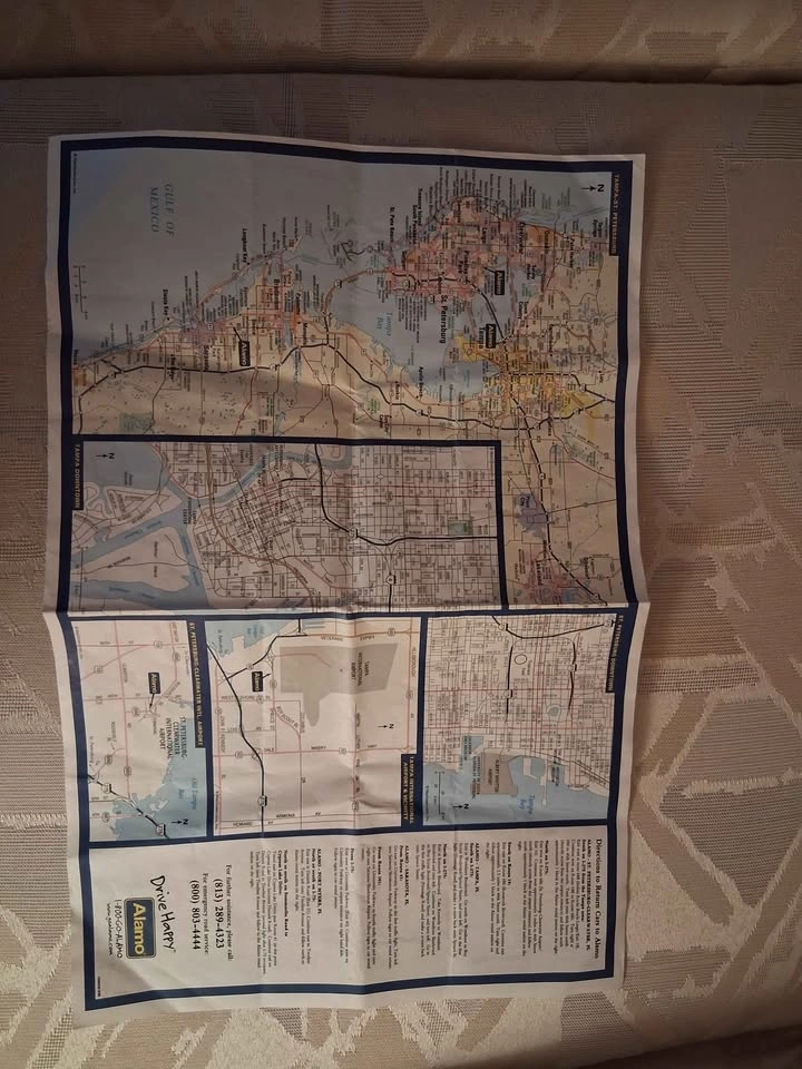 Vintage 1998 Florida Road Map - Alamo Rent A Car Collectible - photo 2