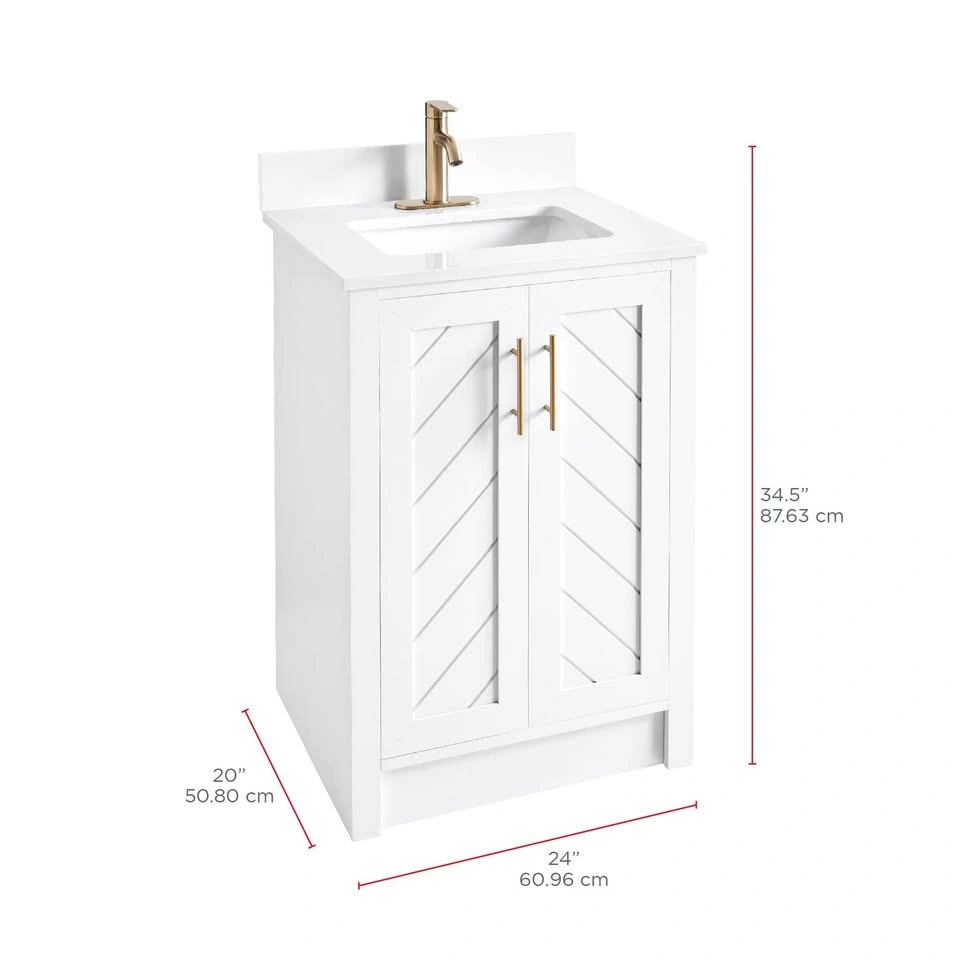 BNIB CANVAS Brooks Double Door Single Sink Vanity, 24-in - photo 2