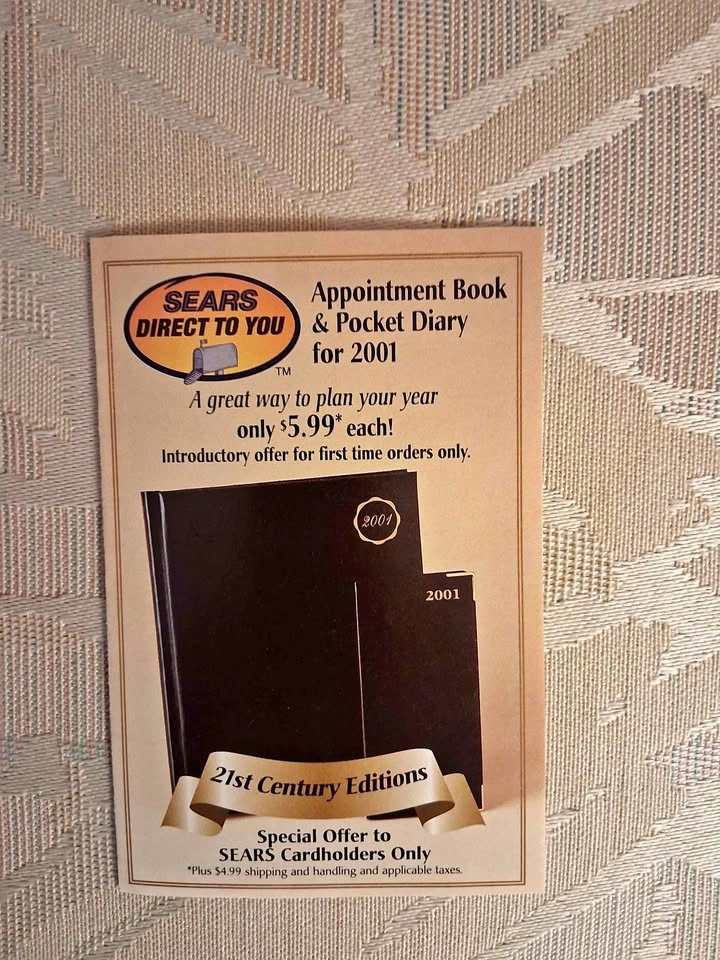 Vintage 2001 Sears Direct To You Mailer Advertising Ephemera