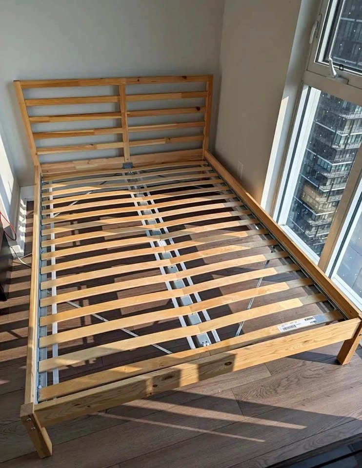 Double bed and mattress