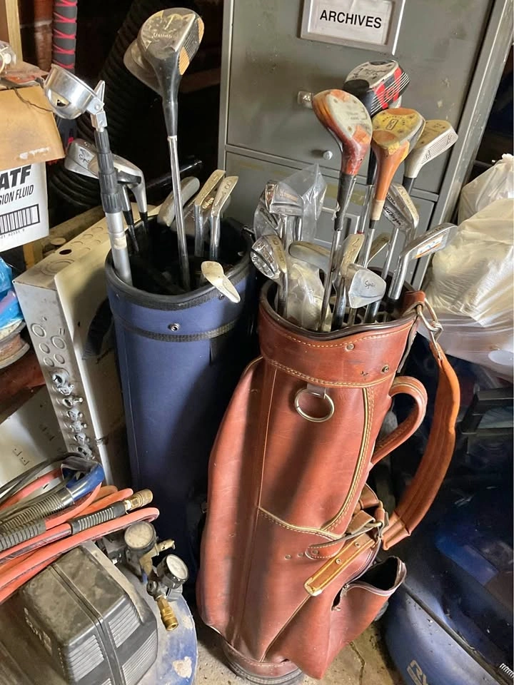 Vintage Wilson and Northwestern Golf Club Sets with Bags