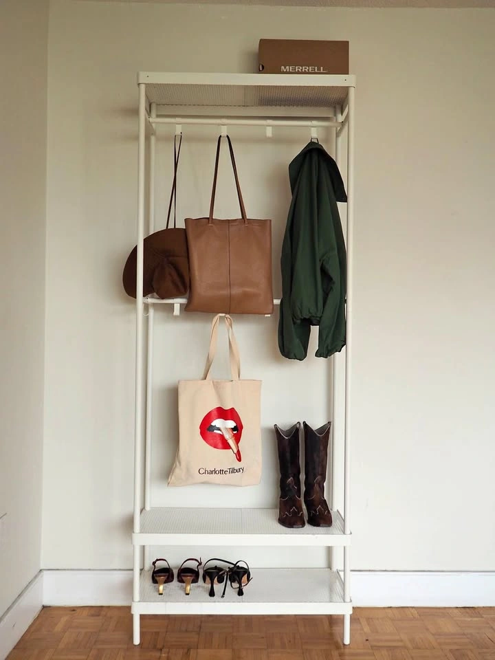 IKEA MACKAPÄR Coat Rack + Shoe Storage - White