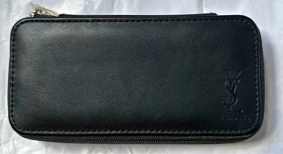 REAL ! Black Beauty Makeup & Brush Travel Case | Zip Organizer