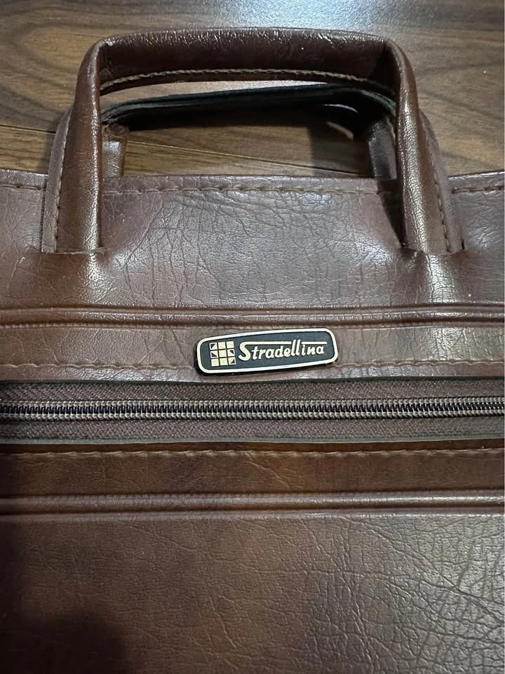 Price drop!!! Vintage Stradellina Brown Leather Men's Bag - photo 2