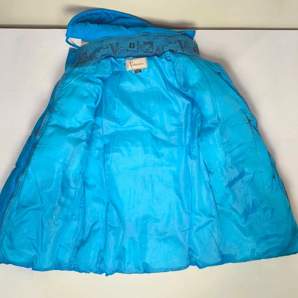 Blue Hooded Puffer Jacket W Size M - photo 2