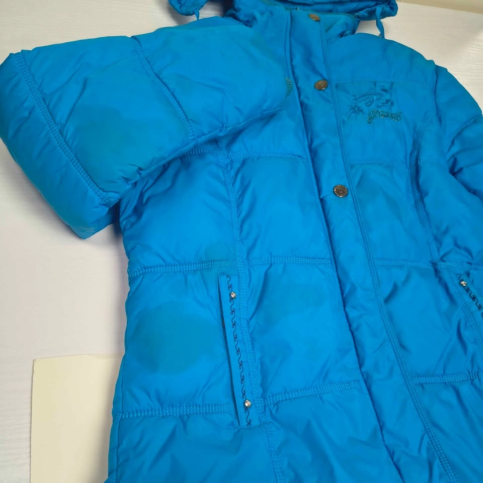 Blue Hooded Puffer Jacket W Size M - photo 4