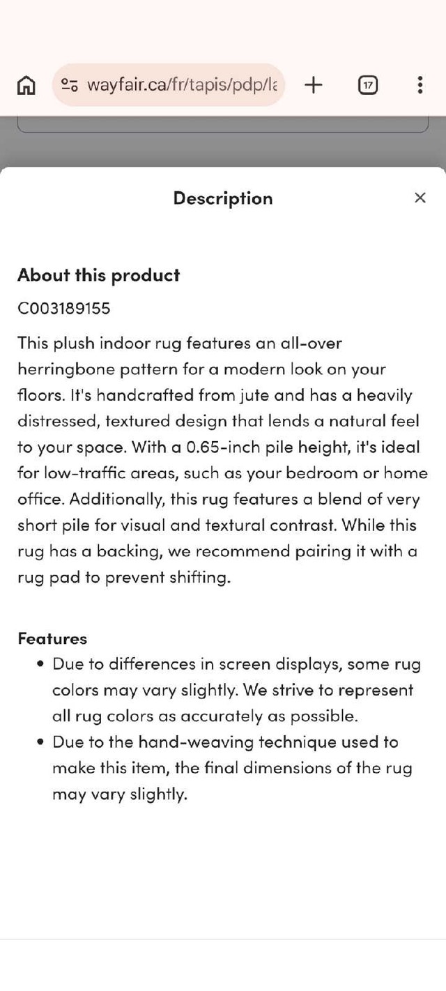 5x8 Jute Rug - photo 4