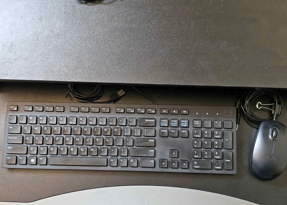 Wired Office Bundle: Dell Keyboard, Mouse & Plantronics Headset
