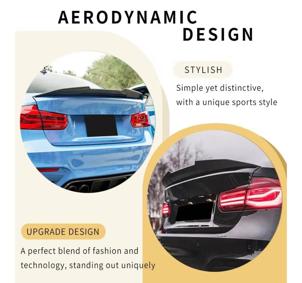 Rear Trunk Spoiler for 3 Series (Carbon Fiber F30 F80) - photo 2