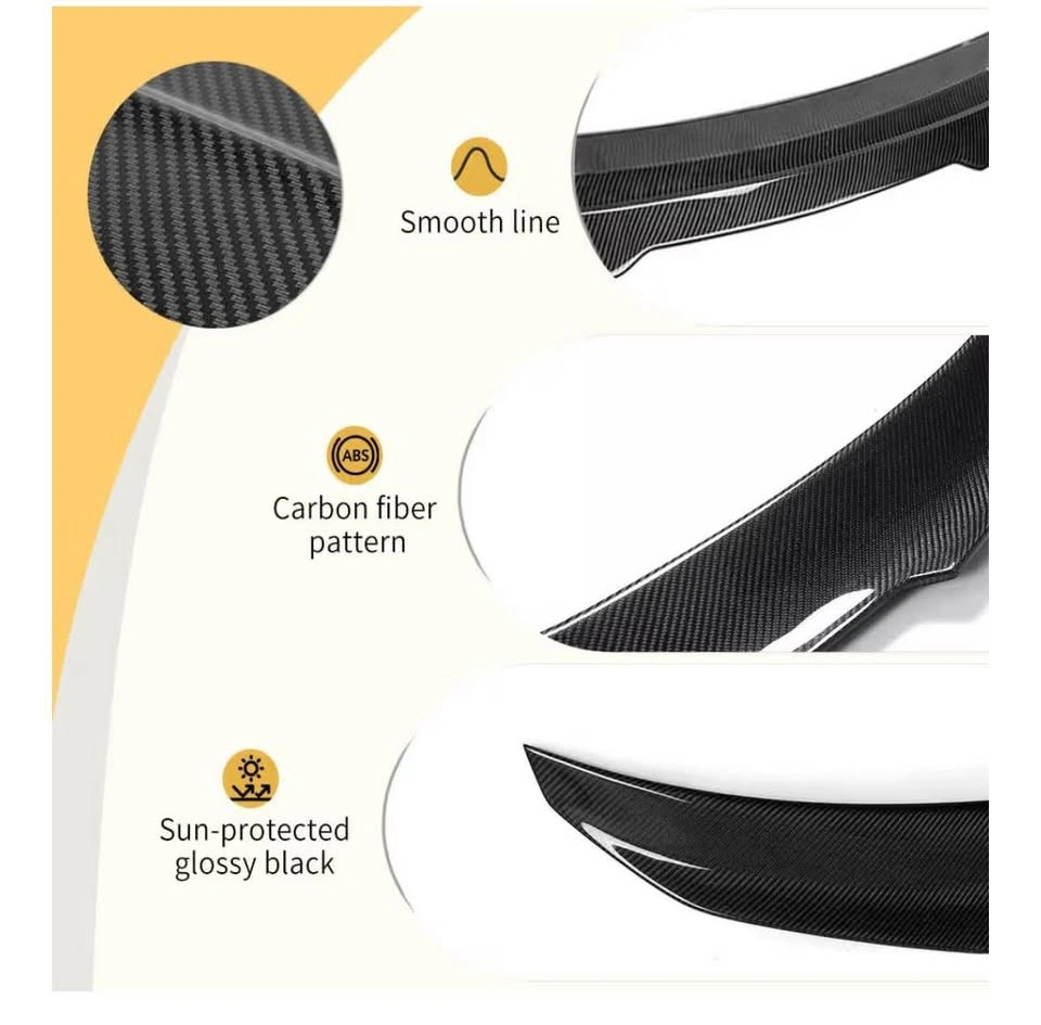 Rear Trunk Spoiler for 3 Series (Carbon Fiber F30 F80) - photo 3