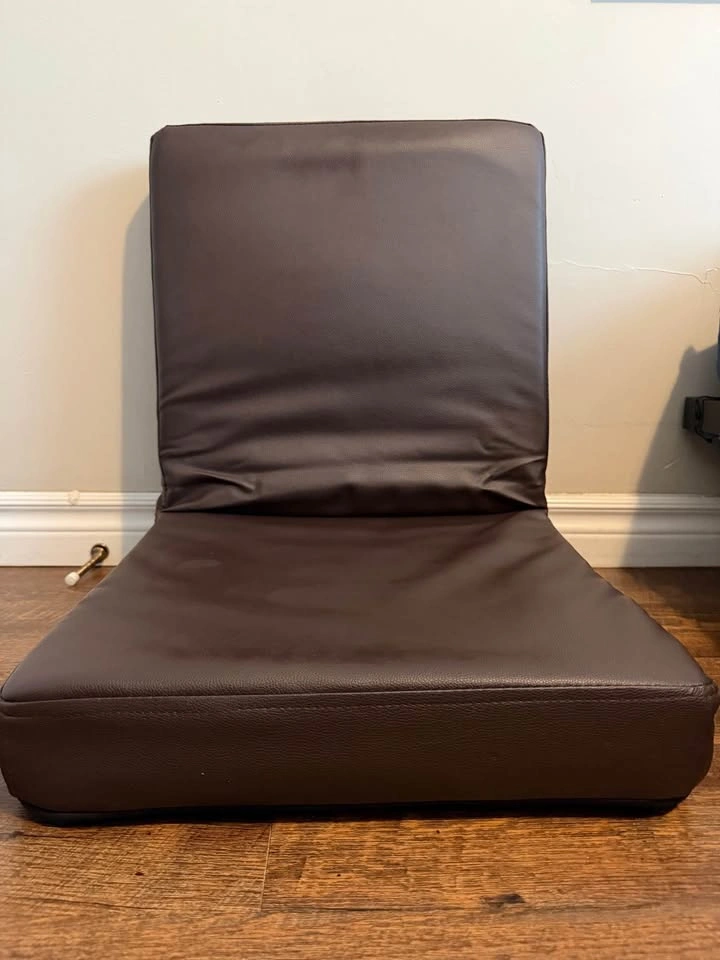 Leather Brown Floor foldable Chair - photo 5