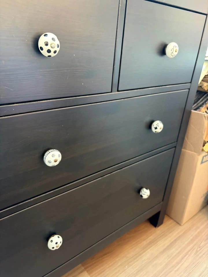 Black Dresser with Custom Lining & Knobs - photo 5