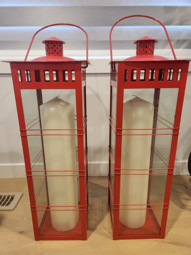 Lanterns with candles