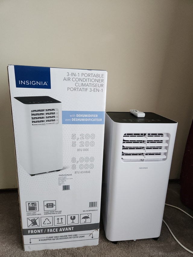 Insignia 8000 BTU Portable Air Conditioner – New
