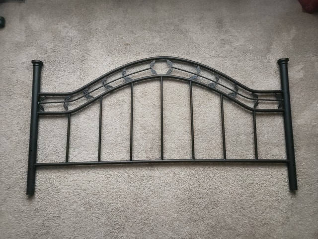 Black Metal Headboard