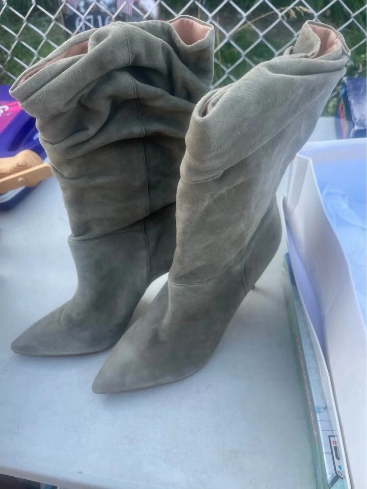 Schutz Ashlee Suede Slouch Boots pick up only - photo 3