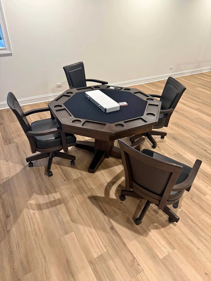 54” Poker Table w/ Reversible Top